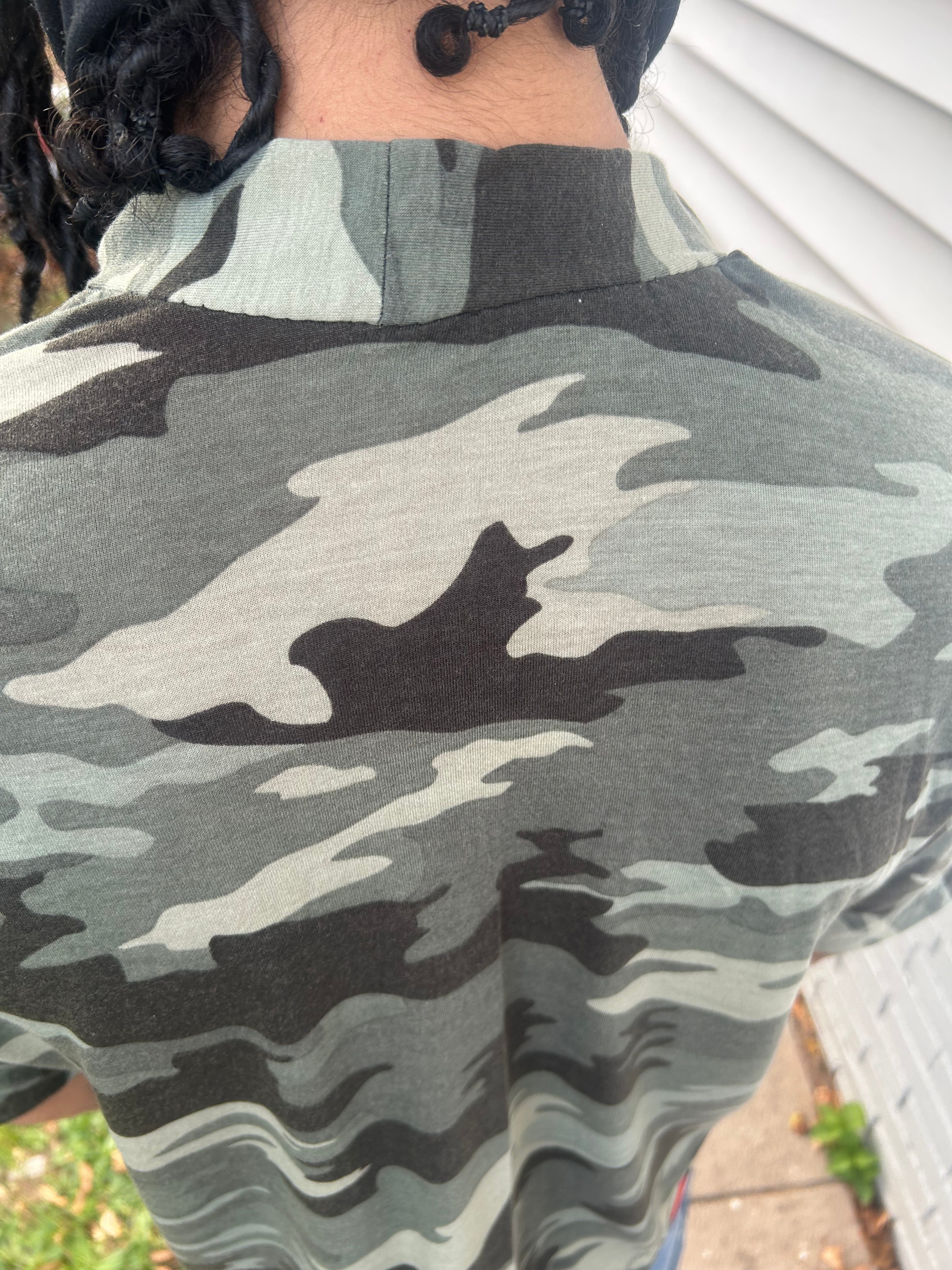 Drop shoulder Logo T