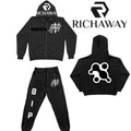 “RN” logo zip up set