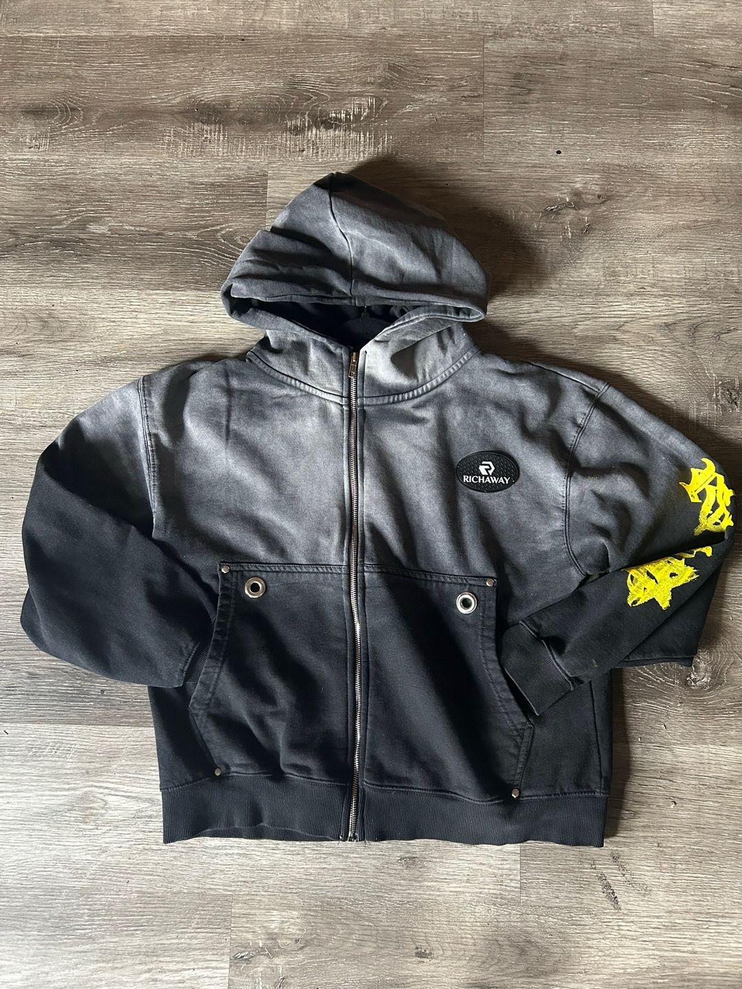 Logo patch zip up