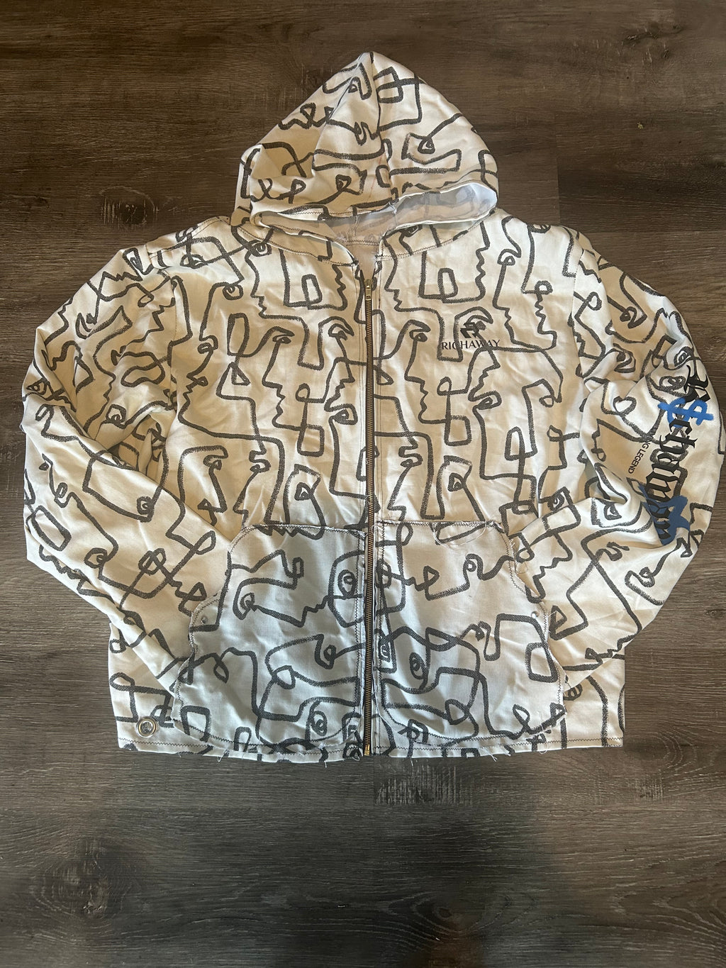 TWO FACED ZIP UP