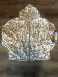TWO FACED ZIP UP