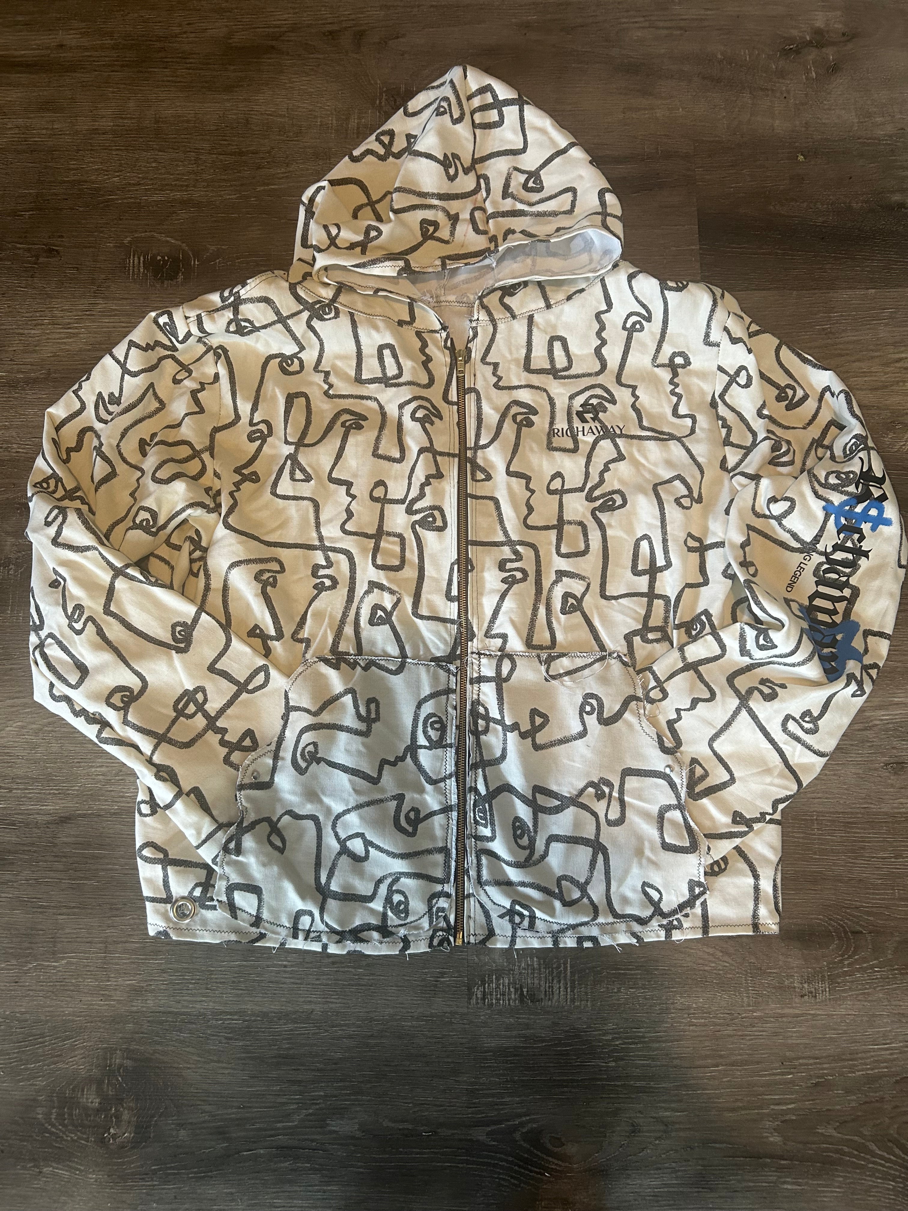 TWO FACED ZIP UP