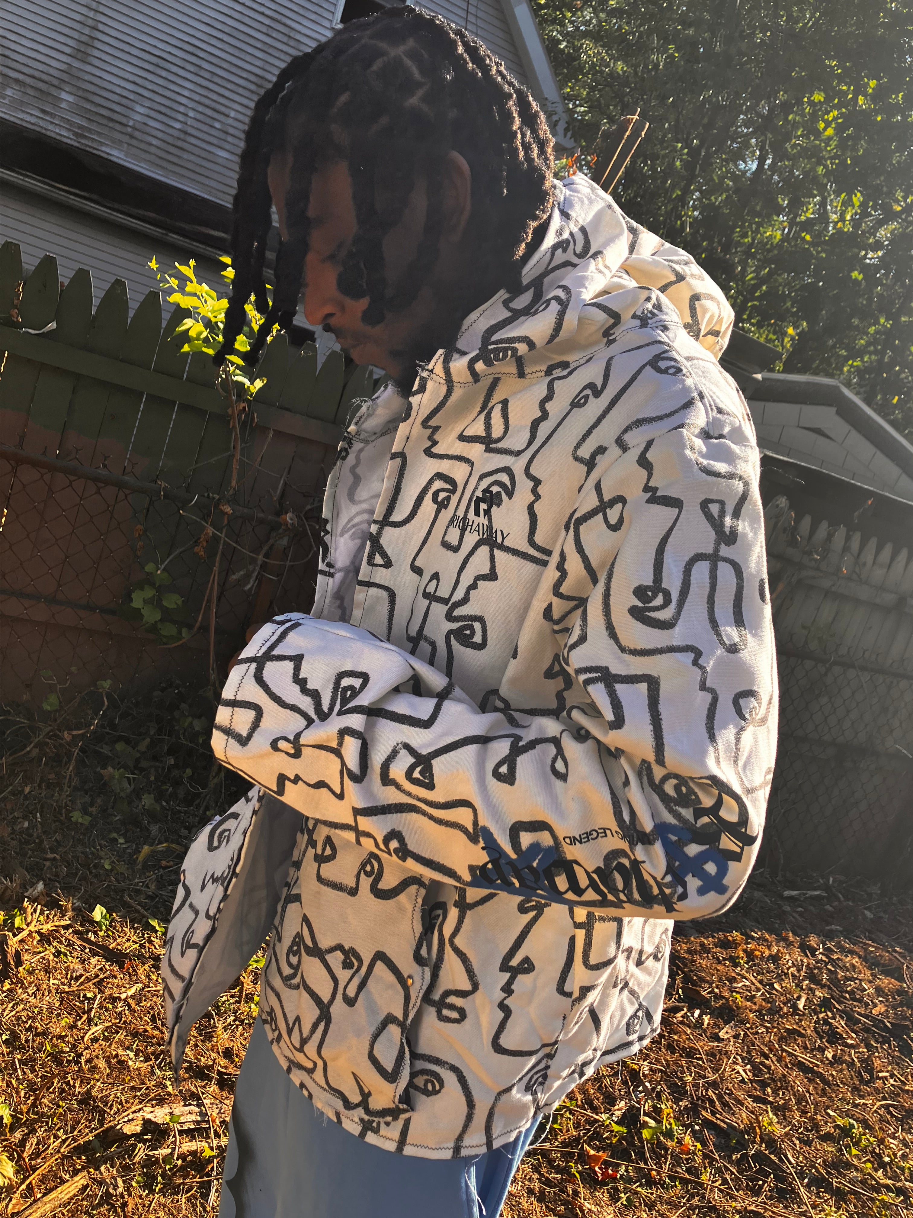TWO FACED ZIP UP